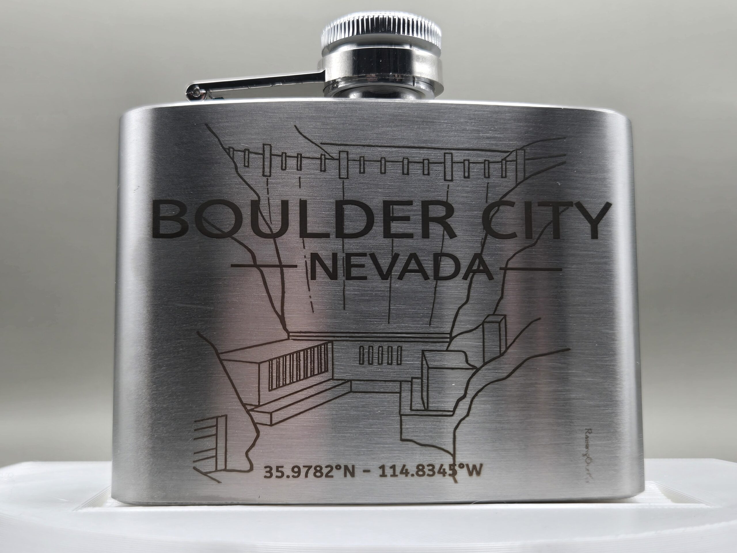 Hoover Dam Stainless Steel Flask