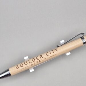Boulder City Bamboo Engraved Pen