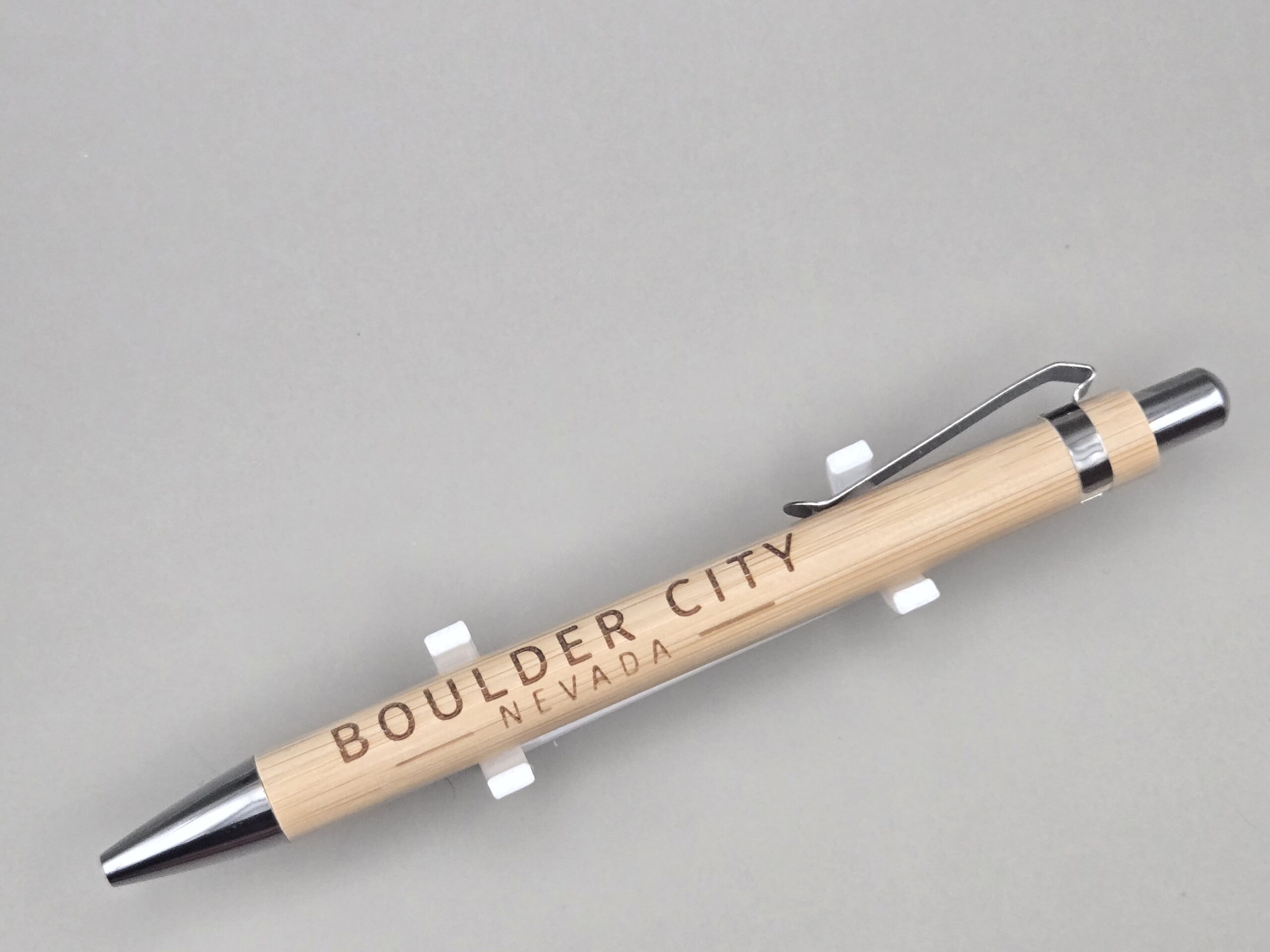 Boulder City Bamboo Engraved Pen