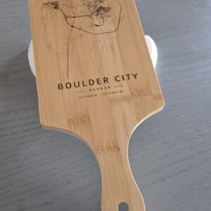 Boulder City Street Map Bamboo Serving Board