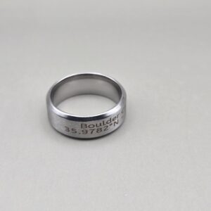 Boulder City Coordinates Ring – Size 9