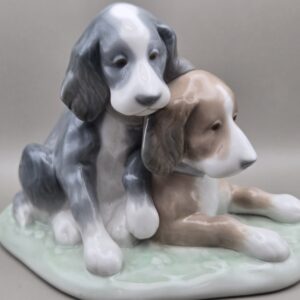 Vintage Lladró Two Dogs Porcelain Figurine – Companion Hounds