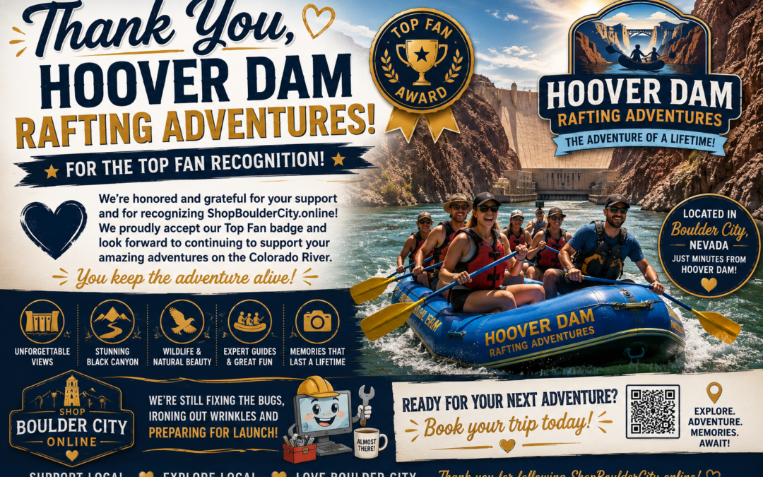 🚣🏆 A Huge THANK YOU to Hoover Dam Rafting Adventures! 🌊❤️