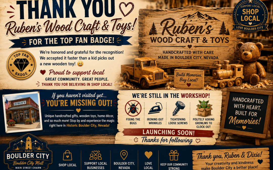 🪵🏆 A Big THANK YOU to Ruben’s Wood Craft & Toys! 🧸❤️